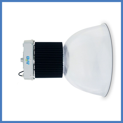 250W 110V IP65 LED High Bay 5000-5500K Pure White Round Beam LED Industrial Light Fixtures
